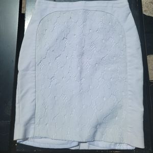 Worthington White and Lace Pencil Skirt